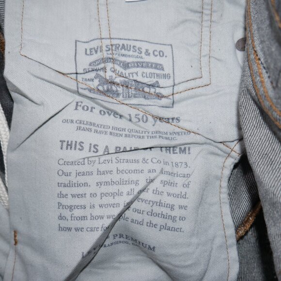 Levis Men's 36x34 Super Baggy Fit Jeans Vintage Black Rinse Y2K Loose Fit NWT - Picture 9 of 15